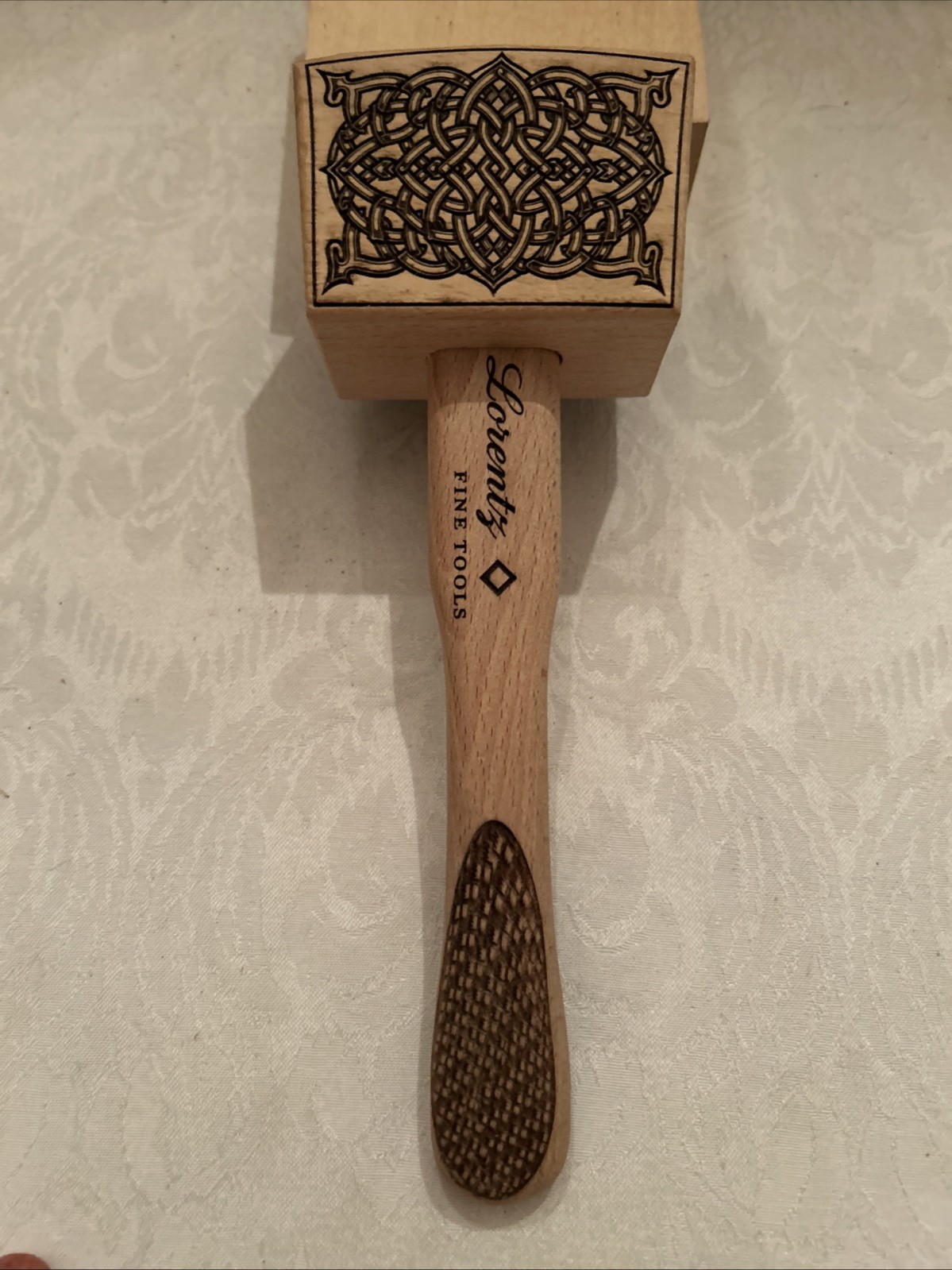 Wooden Carving Mallet Hammer Artisan Design Gunstock Grip Keltic Knot Burned Wooden Carving Mallet Hammer Artisan Design Gunstock Grip Keltic Knot Burned