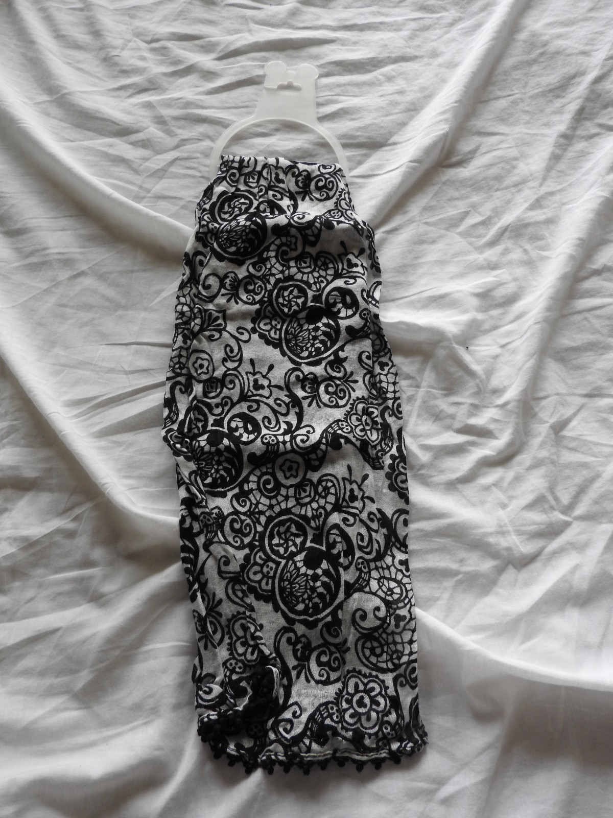 Disney Black & White Mickey Mouse Scarf
