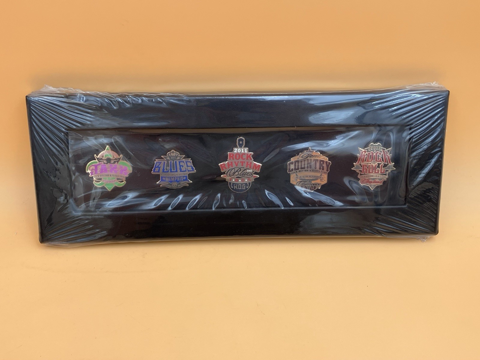 2011 Rock Rhythm & Blues Tour Pinback Set SEALED H.O.G. Harley Owners Group Pins