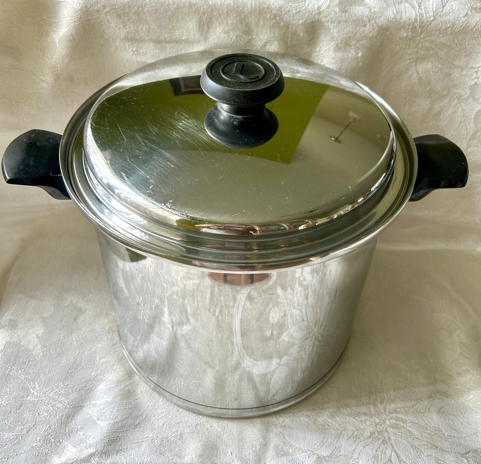 LIFETIME T304cc Stockpot 12 Qt Stainless Cookware & Lid