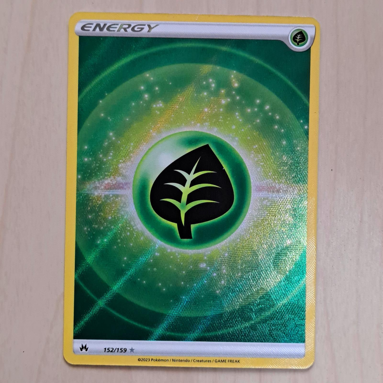 Grass Energy 152/159 Ultra Rare Crown Zenith Pokemon Holo Near Mint