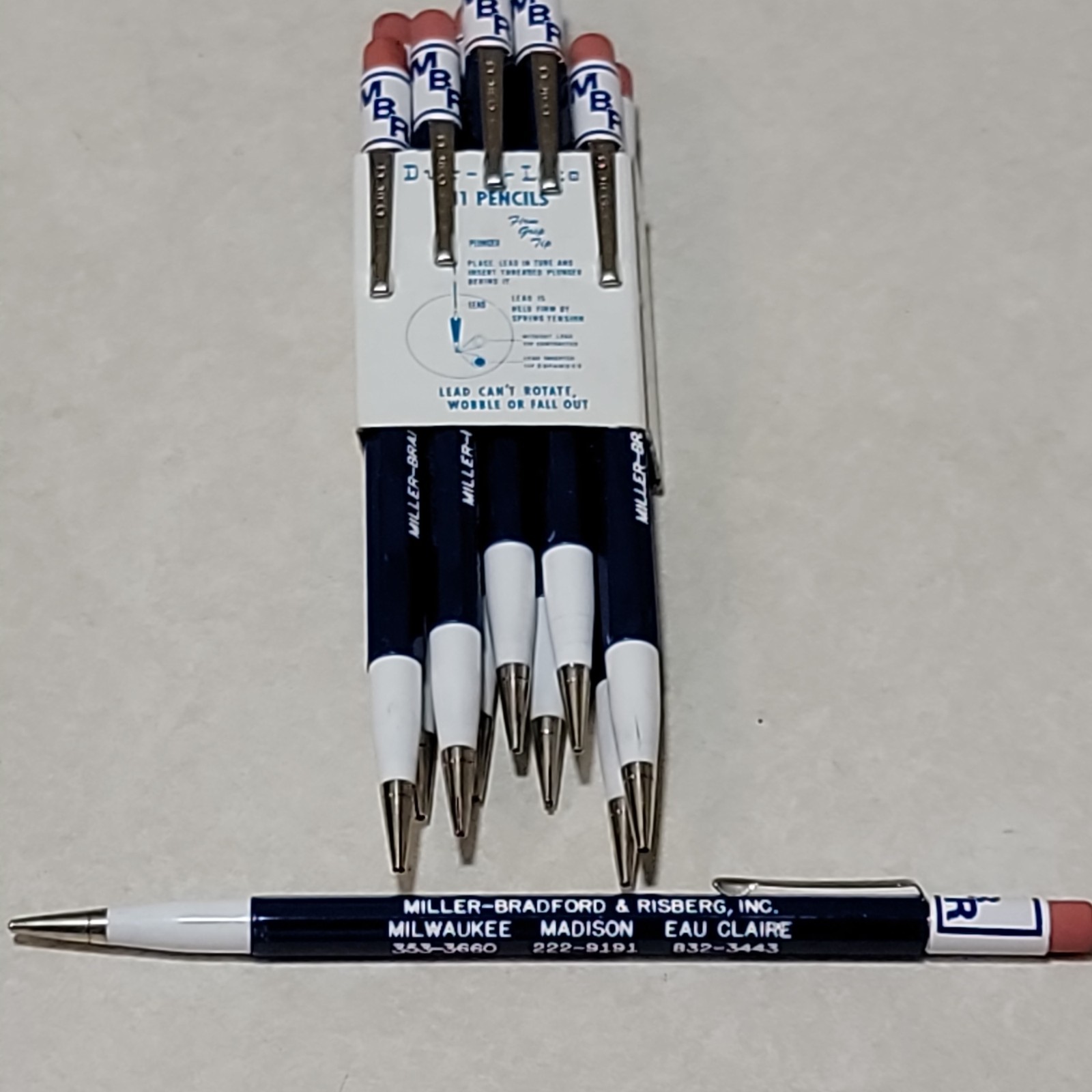 VTG Durolite Autopoint Mechanical Pencil Miller Bradford & Risberg Promo New VTG Durolite Autopoint Mechanical Pencil Miller Bradford & Risberg Promo New