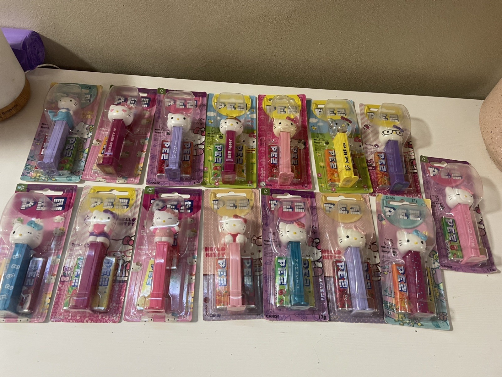 Set of 15 hello kitty Pez all new in packaging 