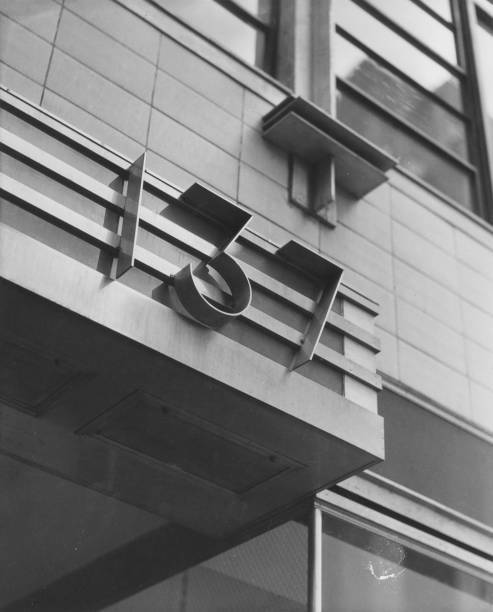 East 57th Street view of '137' above entrance New York 1929 Old Photo 2