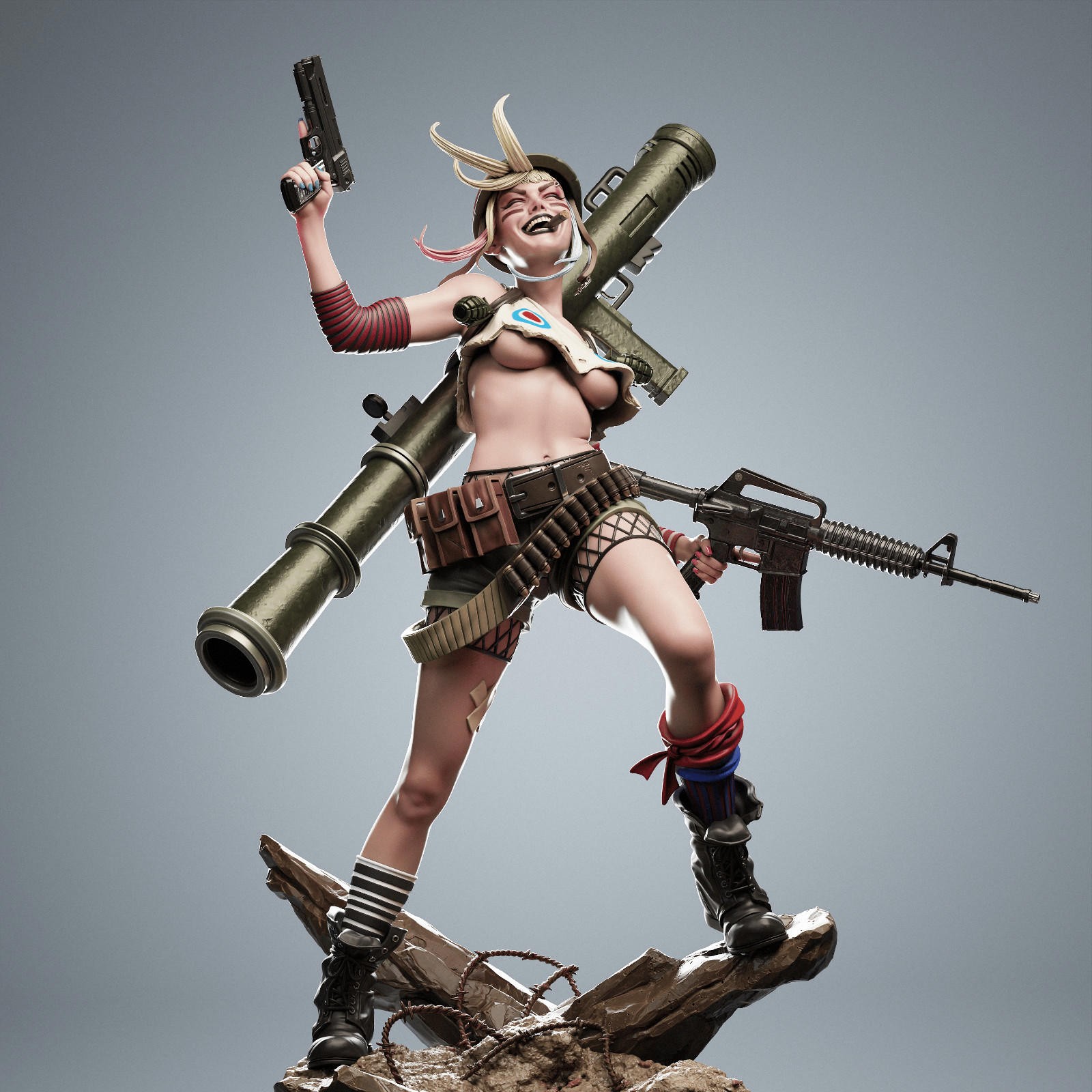Tank Girl 1:6 Sculpt Garage Kit | Unpainted Resin Figure | Collector’s Resin Mod
