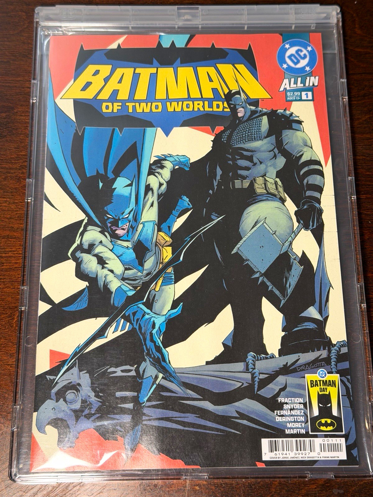 FREE SHIPPING DC Batman of Two Worlds #1 Batman Day Variant First Printing