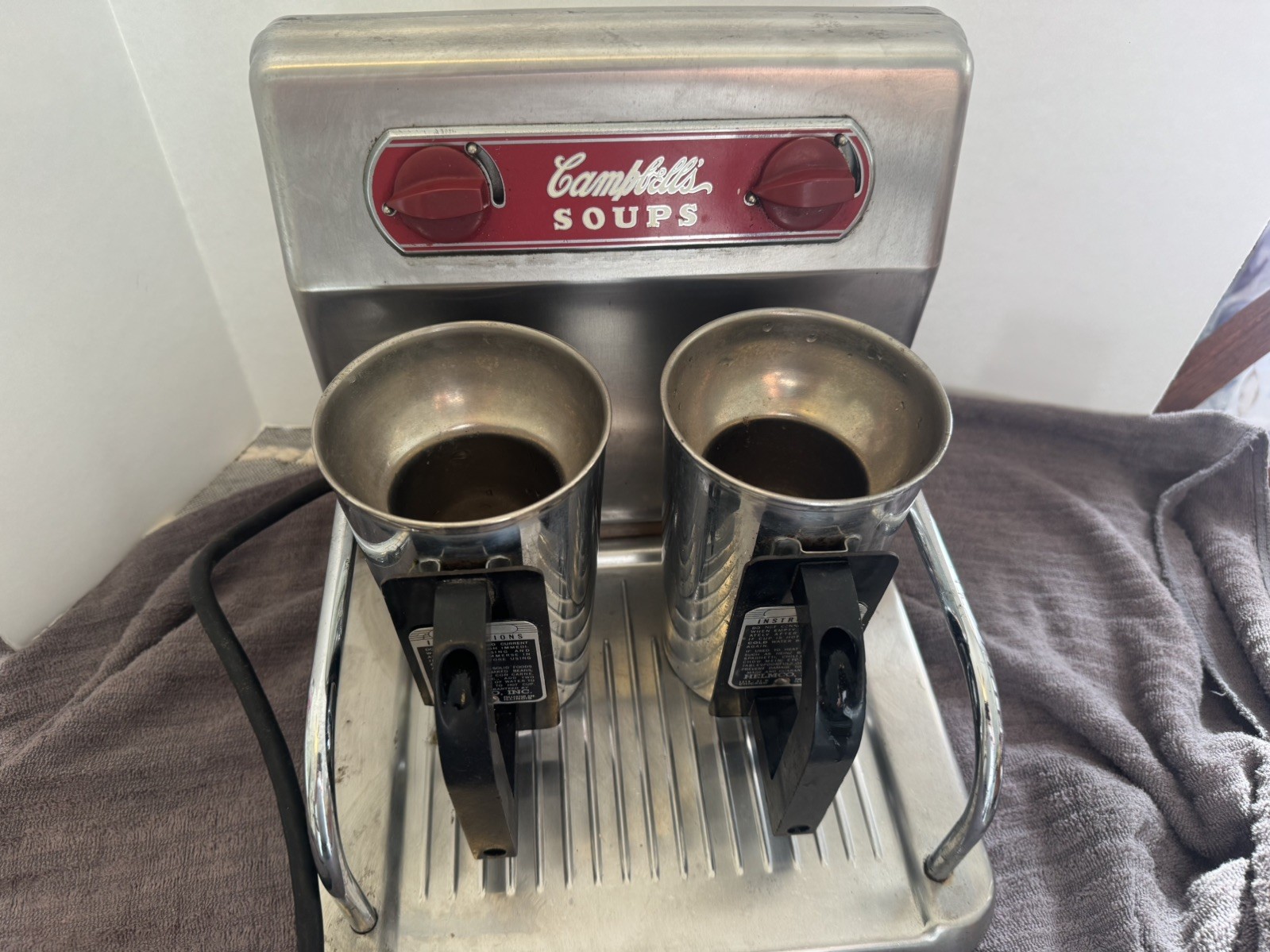 1949 Vintage Campbells Soup Counter Kitchen Warmer WORKING CONDITION 1949 Vintage Campbells Soup Counter Kitchen Warmer WORKING CONDITION