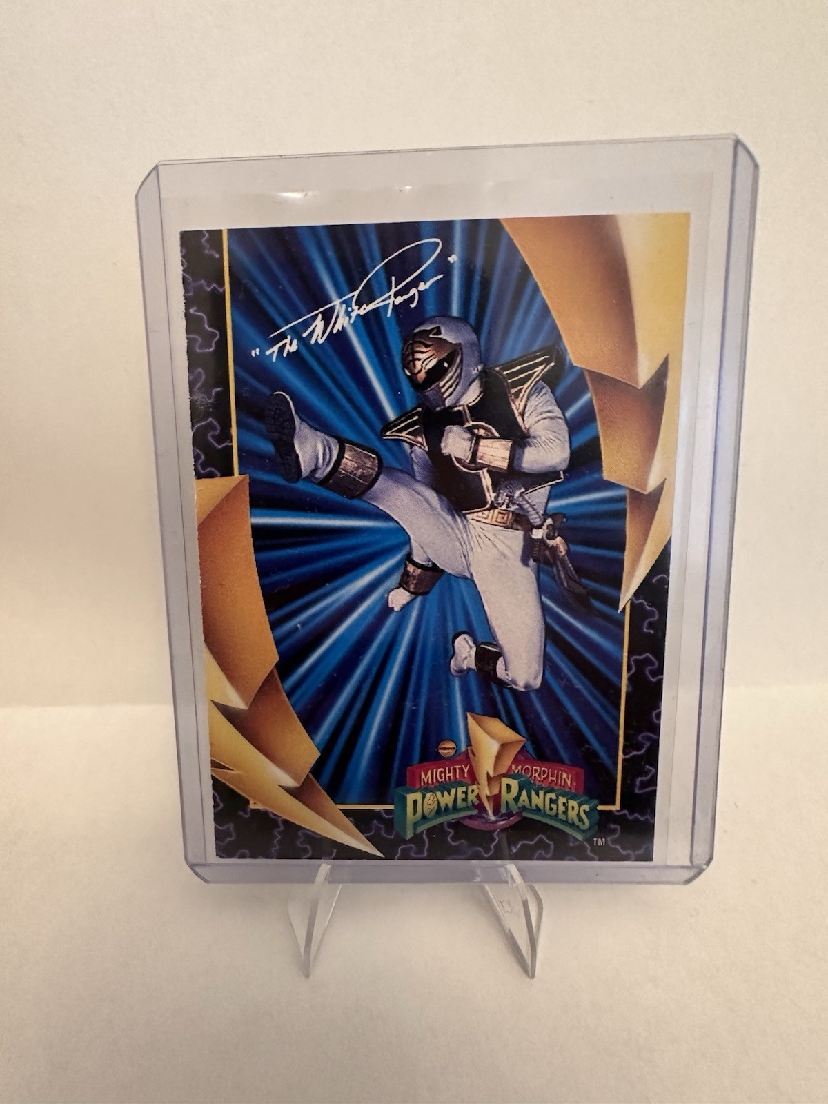 1994 Power Rangers White Ranger Tommy Signature Cassette Promo Card MMPR Rare
