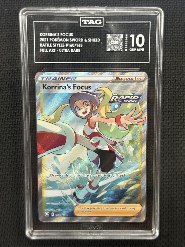 Korrina\'s Focus  Pokemon Battle Styles Ultra Rare TAG 10 PSA #160/163