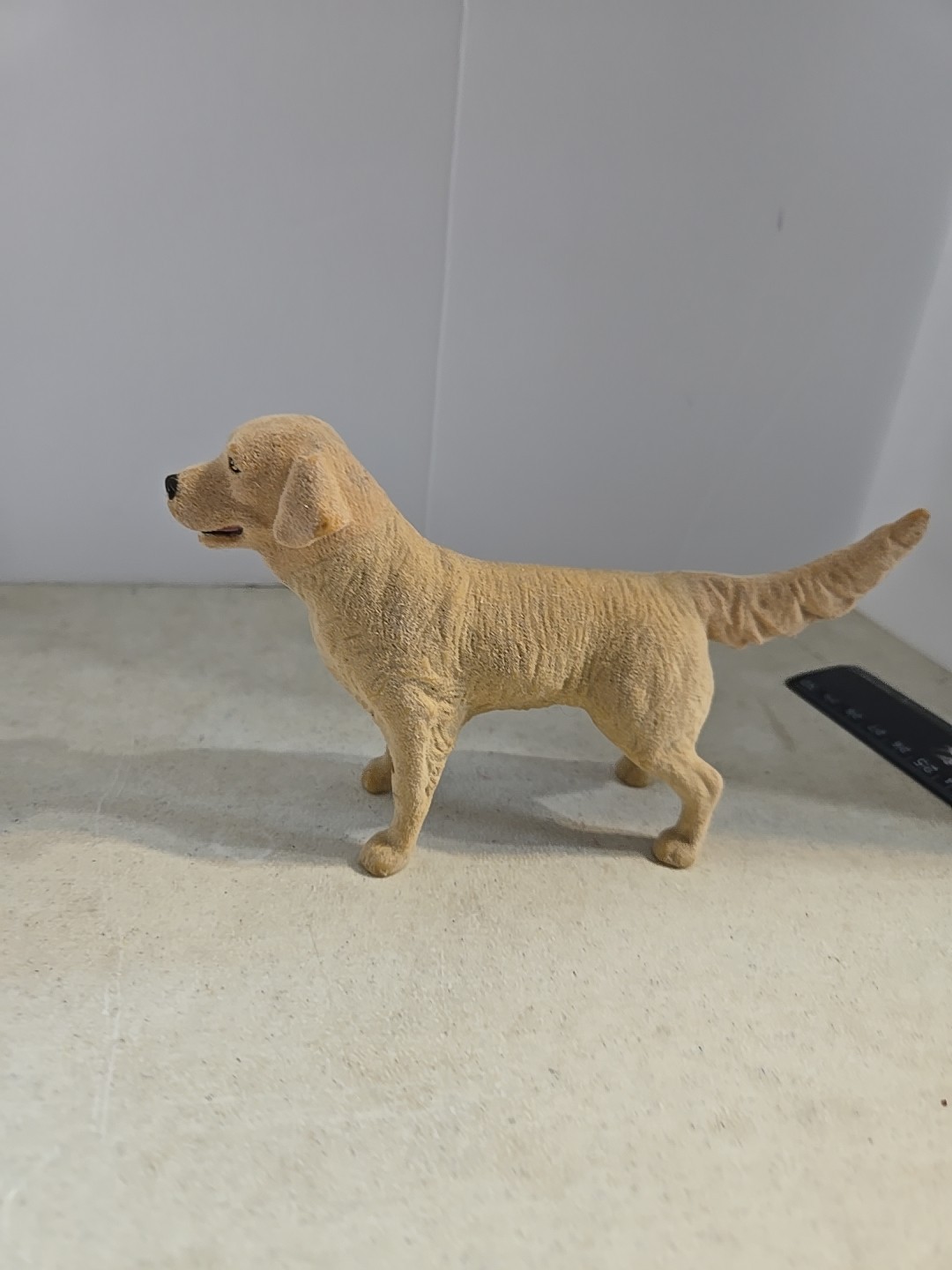 Vintage Flock Hair Lab Retriever Dog Figurine 4\