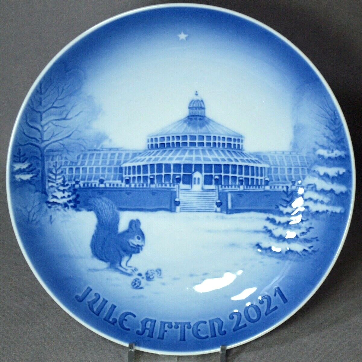 BING & GRONDAHL 2021 Christmas Plate B&G -- BOTANICAL GARDEN New in Box