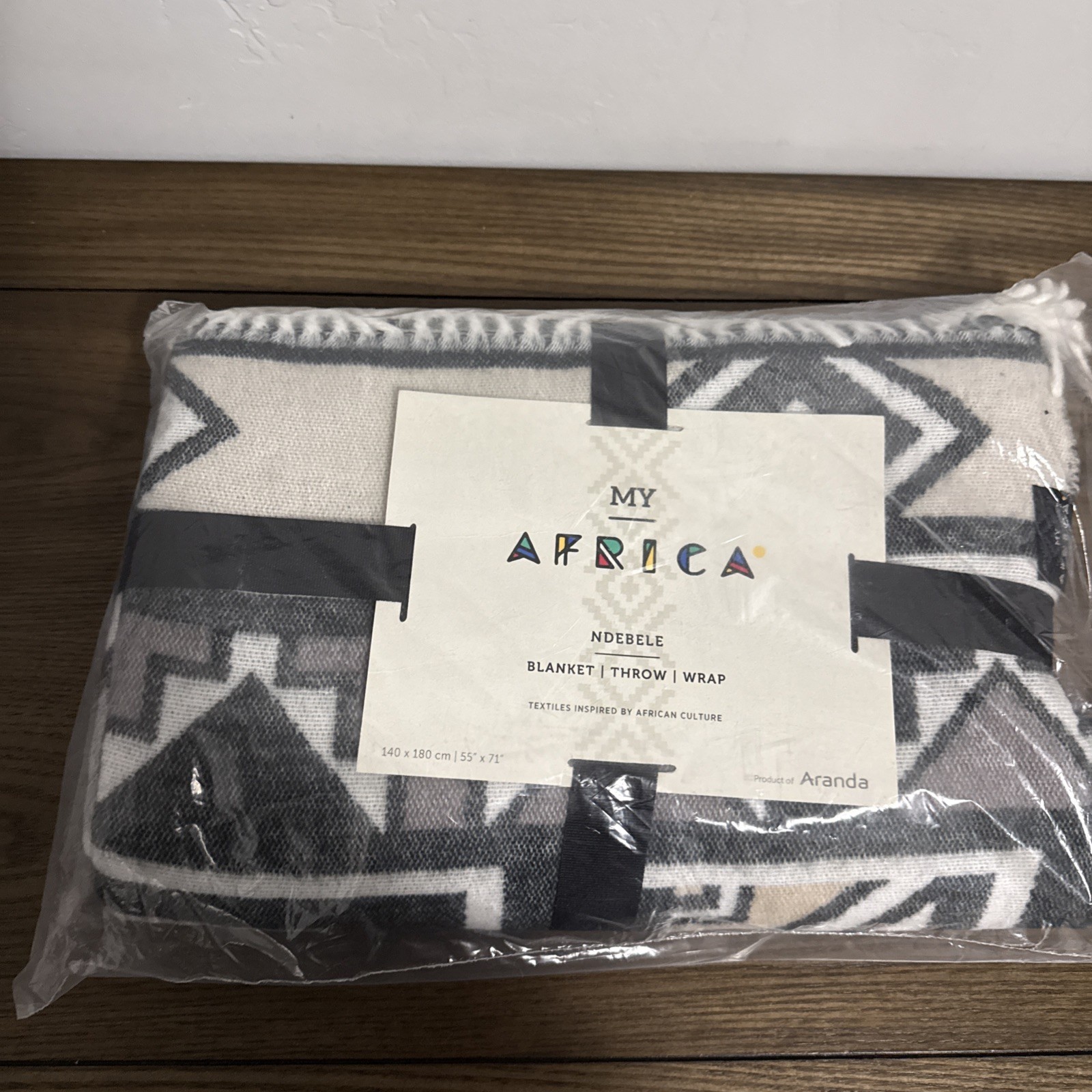 ARANDA My AFRICA NDEBELE THROW BLANKET WRAP 55