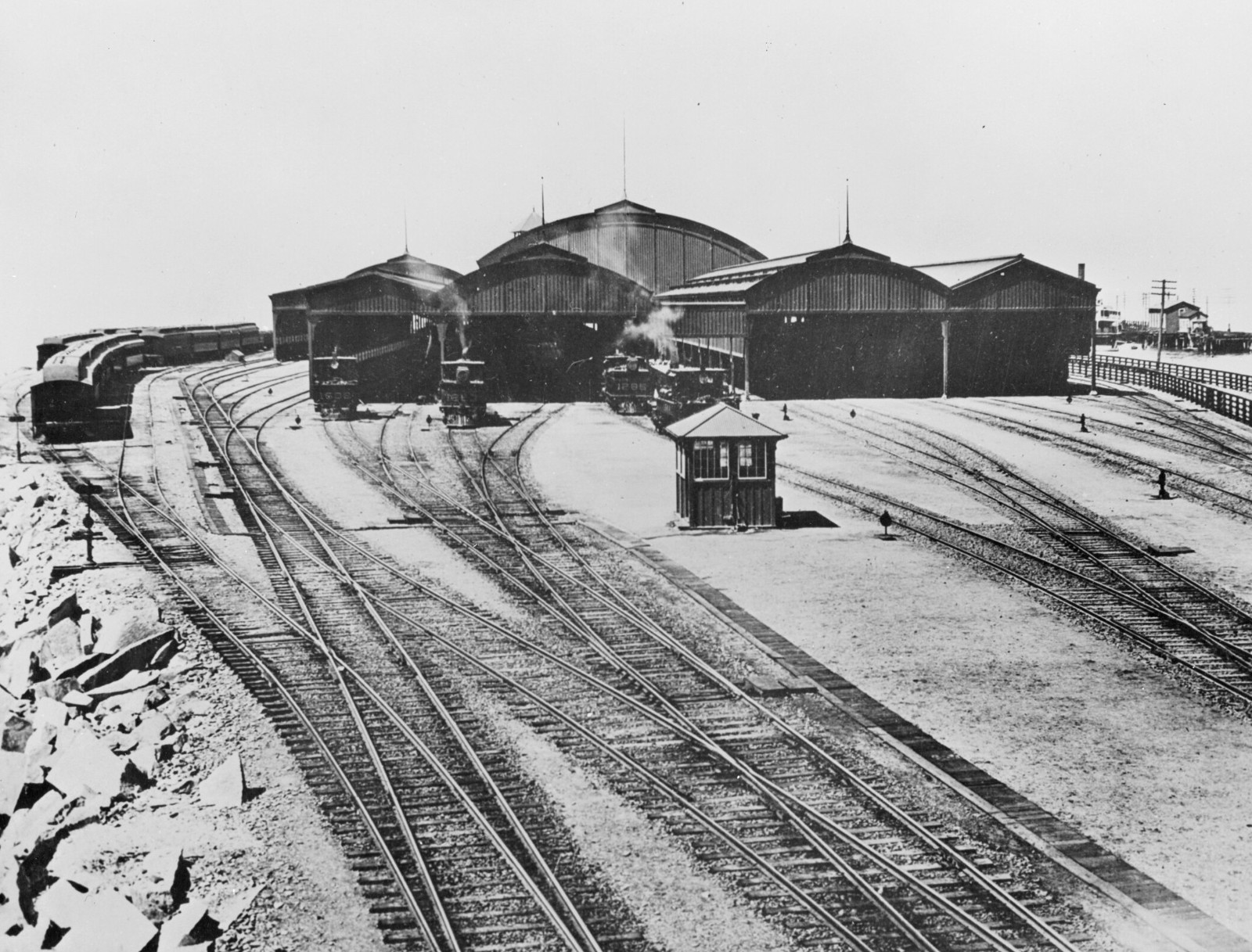 Oakland Mole Looking West SP Mole & Pier, Oakland CA ca. 1900 8.5 x 11 Photo