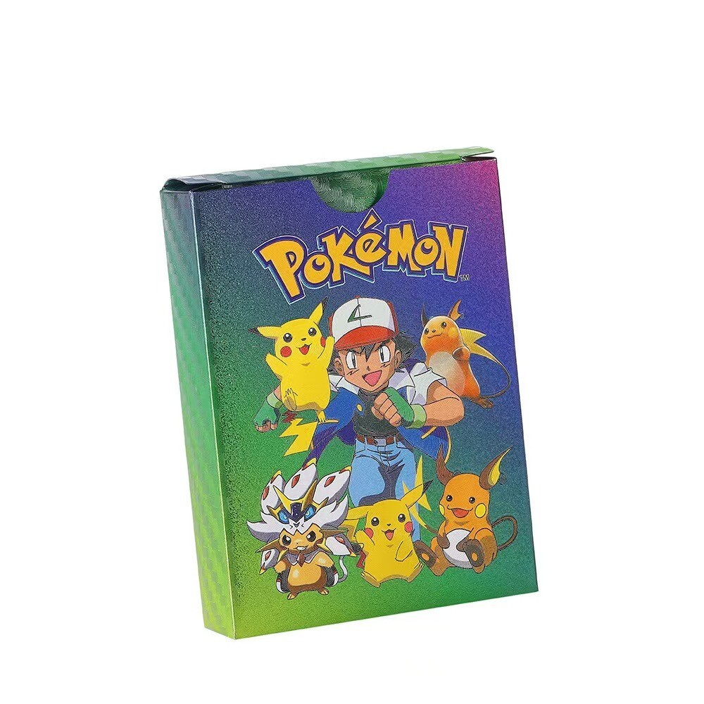 Pokemon 55 CARDS Foil Laser Color PACK TCG GX Vmax GX Card Charizard Rare