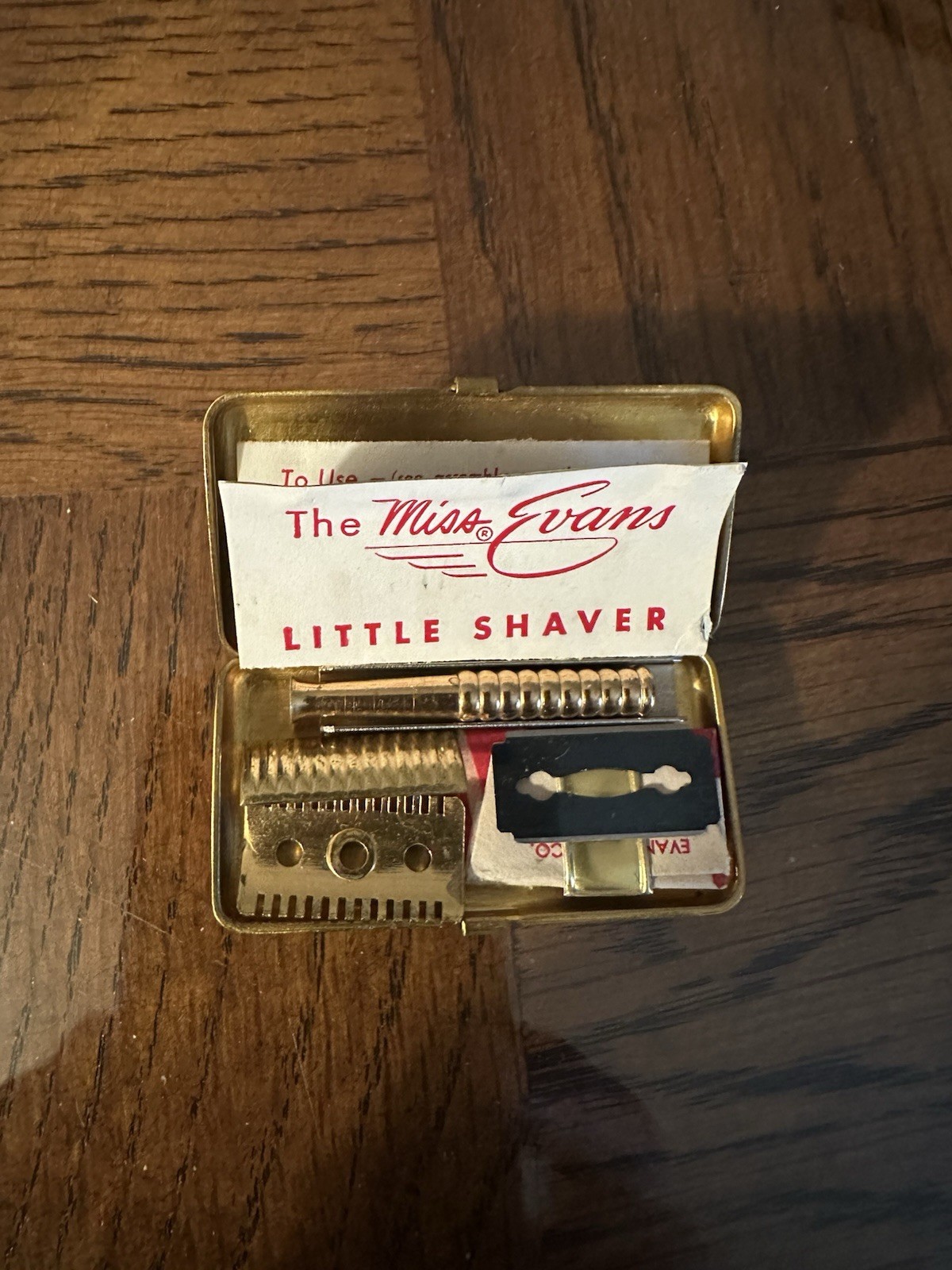 Vintage Miss Evans Little Shaver – Complete Set w/ Original Box & Unused Blades