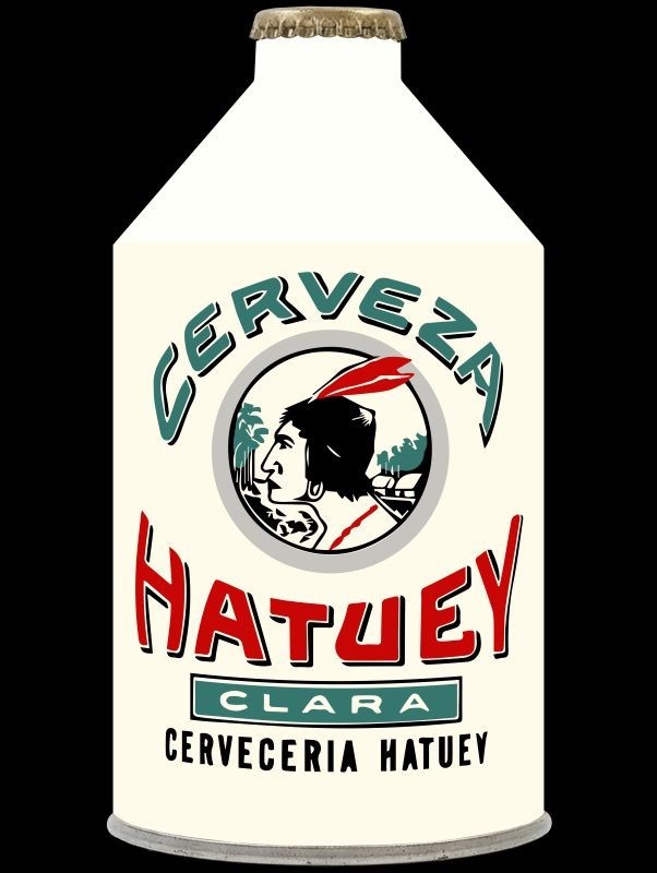 Cerveza Hatuey Beer of Cuba Crowntainer Theme New Metal Sign: 12x16\