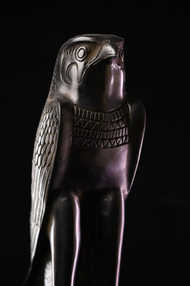 Rare Pharaonic Statue of God Horus : Authentic Ancient Egyptian Artifact 235 BC