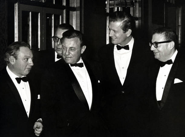 Mayor John Lindsay Mayor Teddy Kolleck Jacques Lipchitz Guests Old Photo