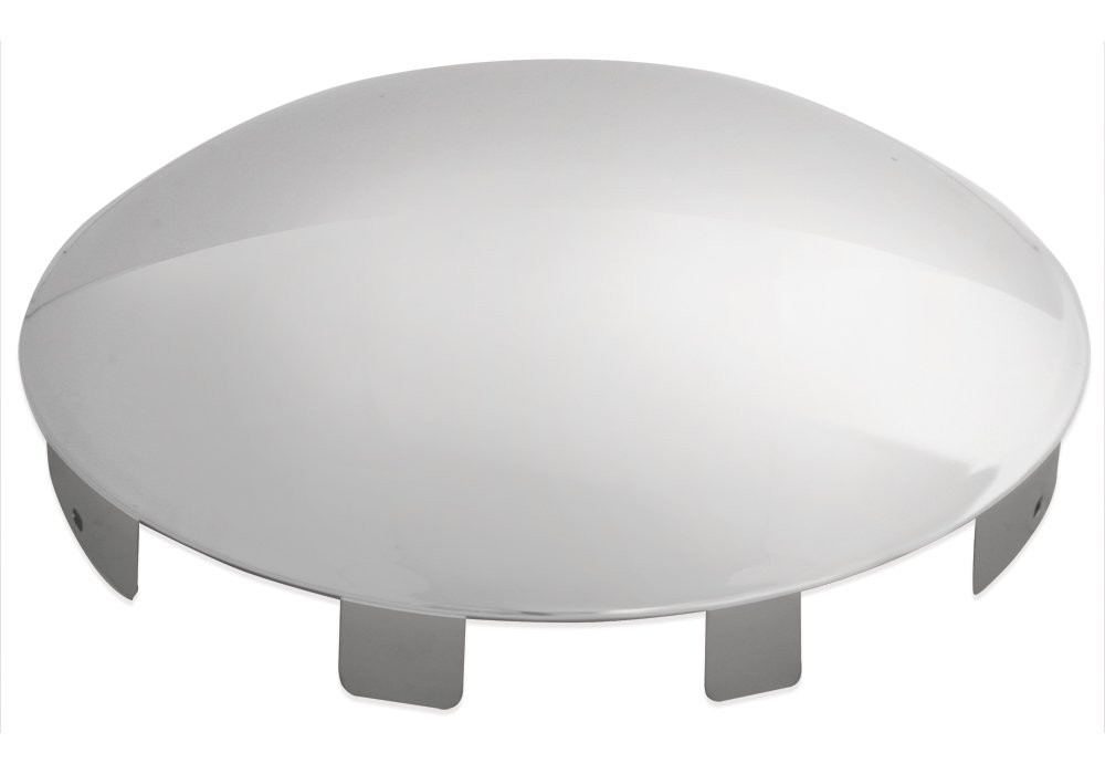 GG Grand General 10770 Cr. Universal Front Hub Cap 1 inches Lip, 6 Notches, Chro