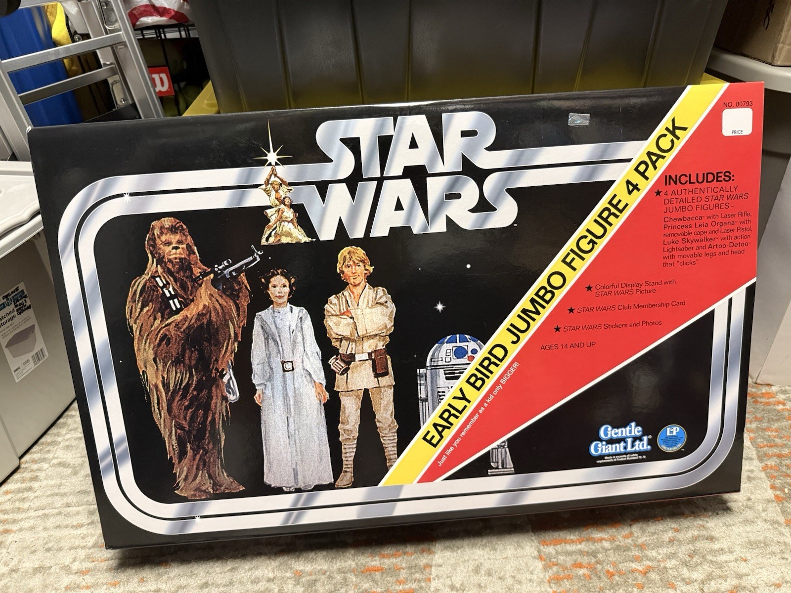 STAR WARS Gentle Giant EARLY BIRD KENNER Jumbo 4 Figure set Opened Complete