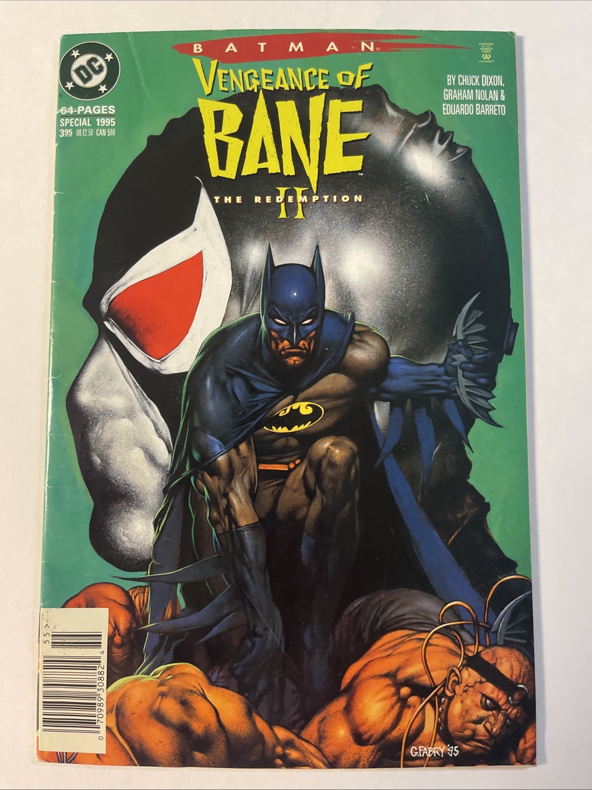 Batman The Vengeance of Bane II #2 (DC Comics 1995) Ultra Rare Newsstand