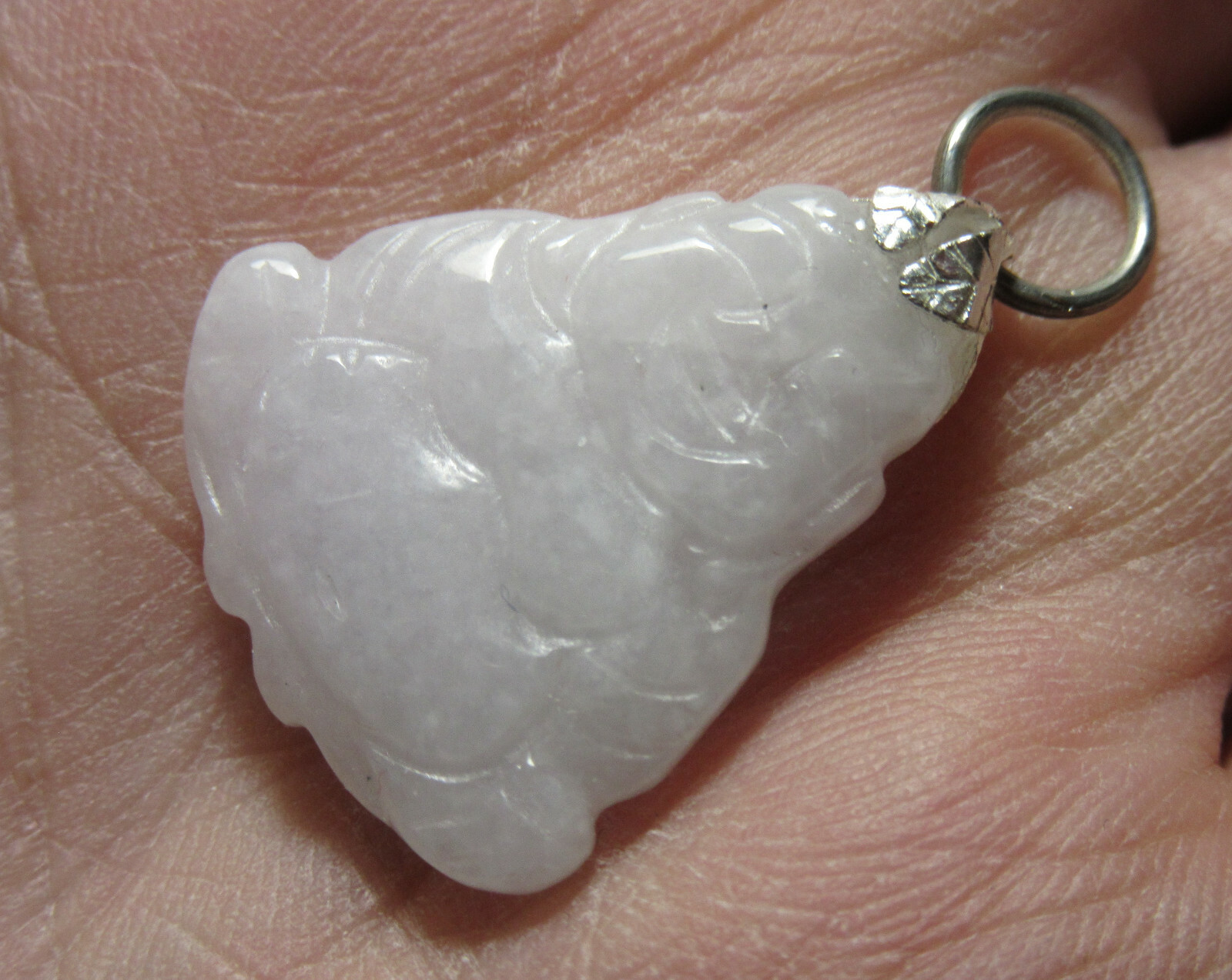 Violet Jade HOTEI Laughing Buddha Pendant Collectible Reiki VJH-2