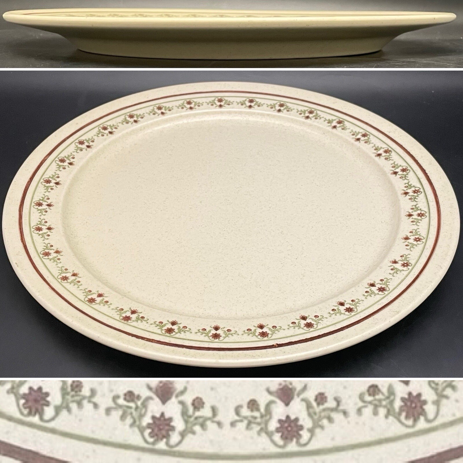 Anchor Hocking Chantilly Round Chop Plate/Serving Platter c1970s USA 12.5\