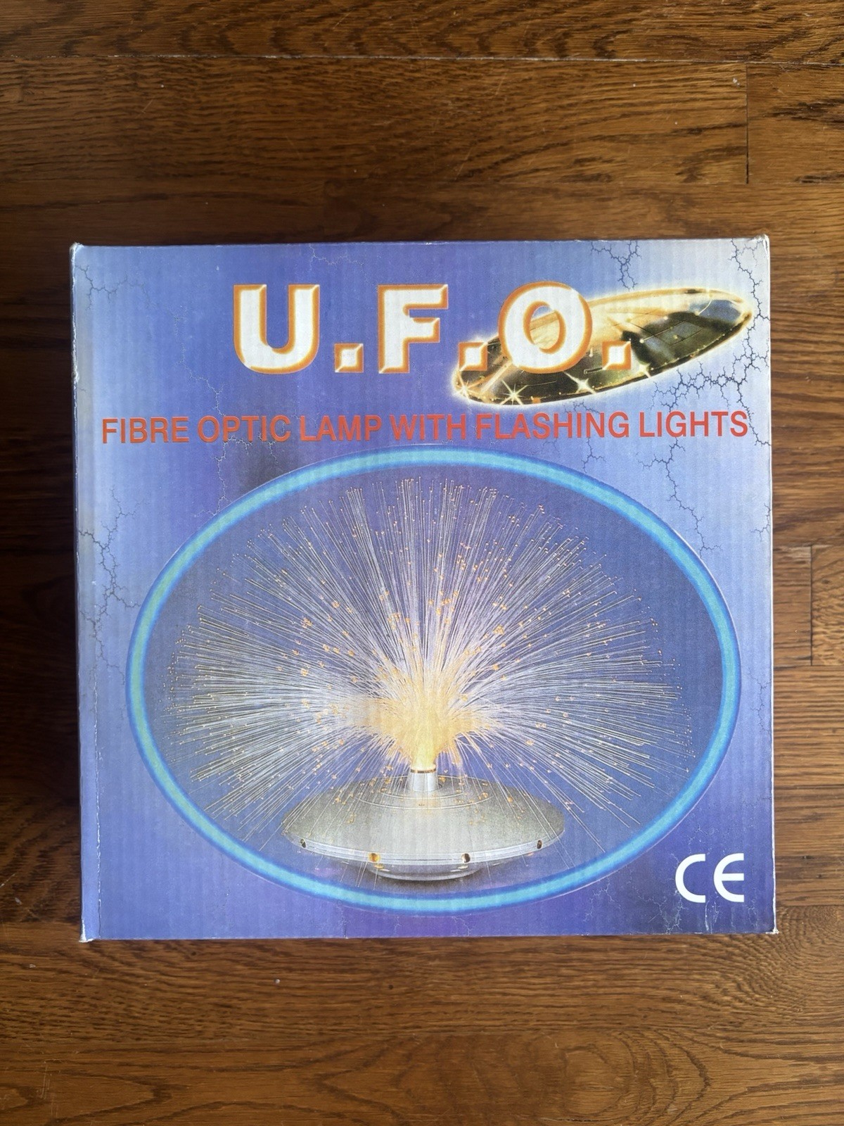 Vintage U.F.O. UFO Fibre Fiber Optic Mood Light Lamp Changing Flashing Lights
