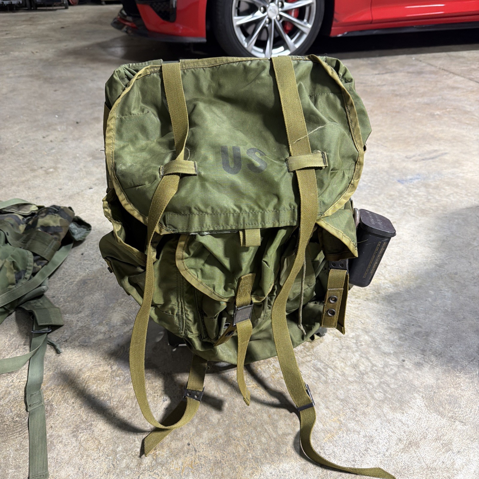 US Army USGI US LC-1 Large ALICE Combat Nylon Field Pack, Frame & Pouches