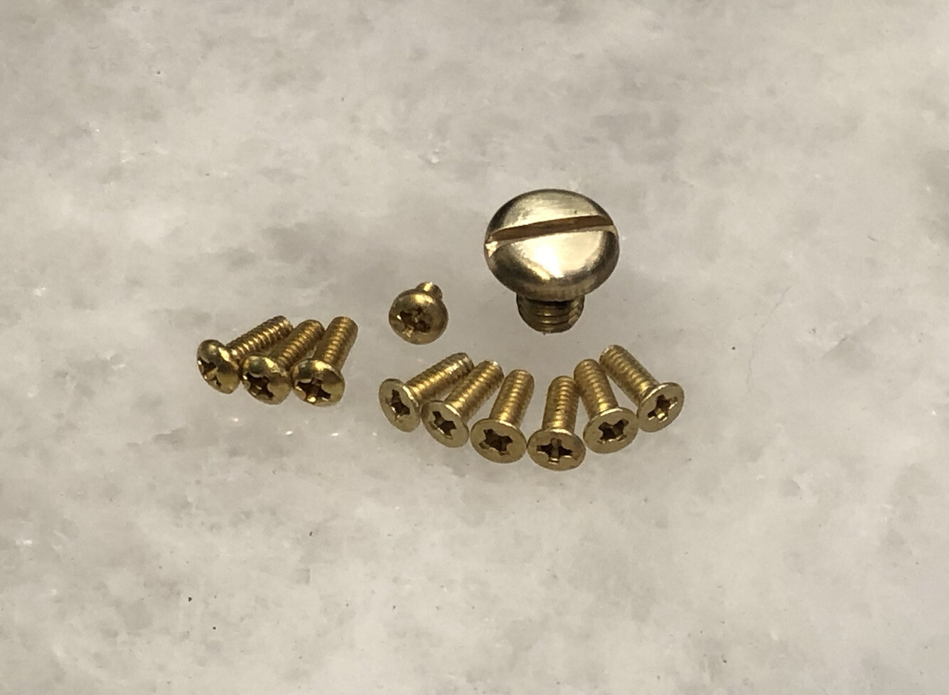Solid Brass Screws Set For Emerson Sheepdog CQC-8 Horseman Mini Commander Knife
