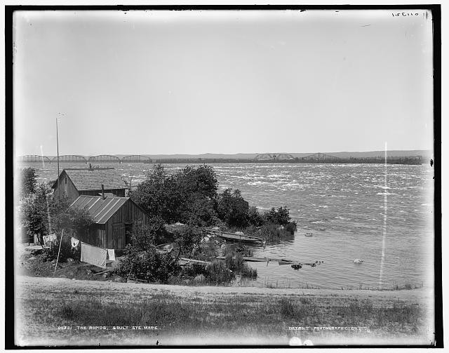 Photo:The Rapids Sault Ste Marie River View 1890s