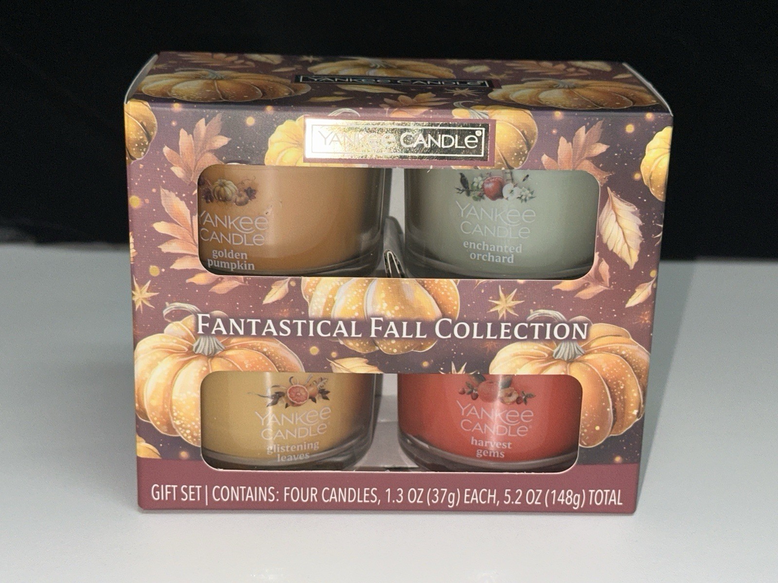 NEW--Yankee Candle Fantastical Fall Collection 4 CANDLE Gift Set Each 1.3oz