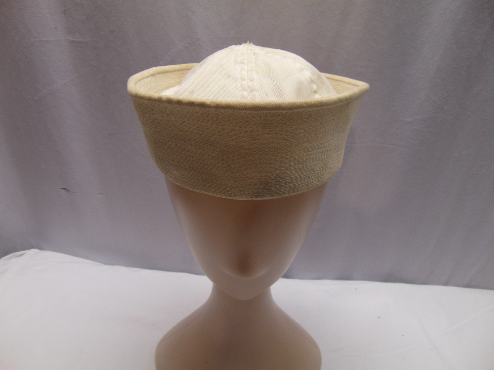 vintage U.S. Navy sailor hat Dixie Cup cap cotton by Delong