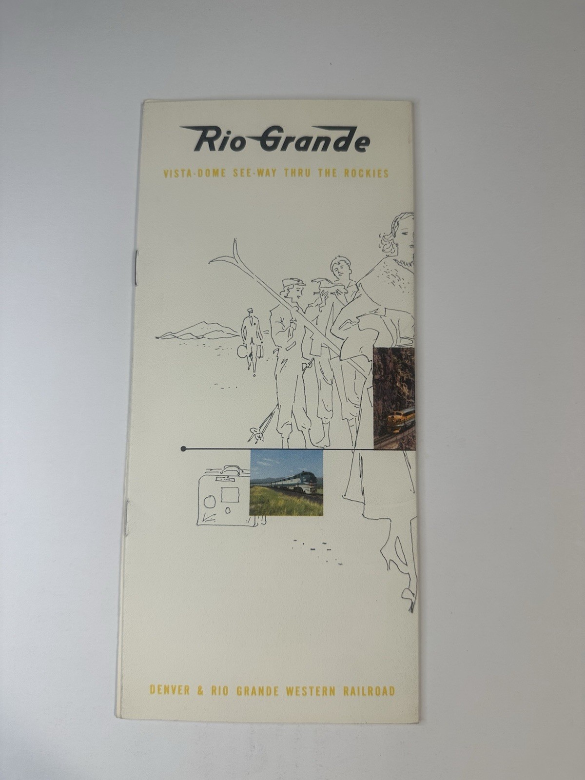 Vtg Rio Grande Railroad Vista Dome See-Way Thru The Rockies Travel Brochure