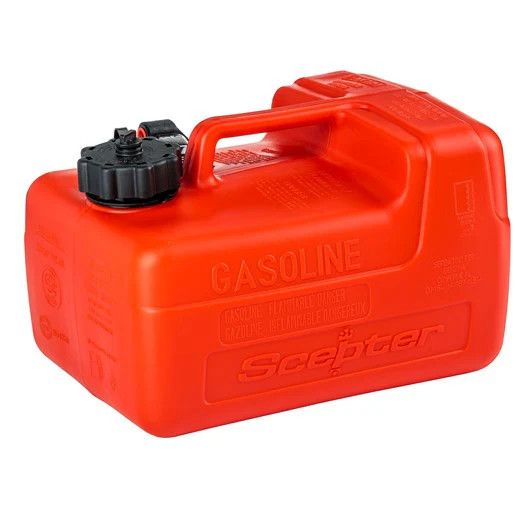 Scepter 3.2 Gallon Portable Marine Fuel Tank w/ Gauge | 08580 Gasoline Red Can Scepter 3.2 Gallon Portable Marine Fuel Tank w/ Gauge | 08580 Gasoline Red Can