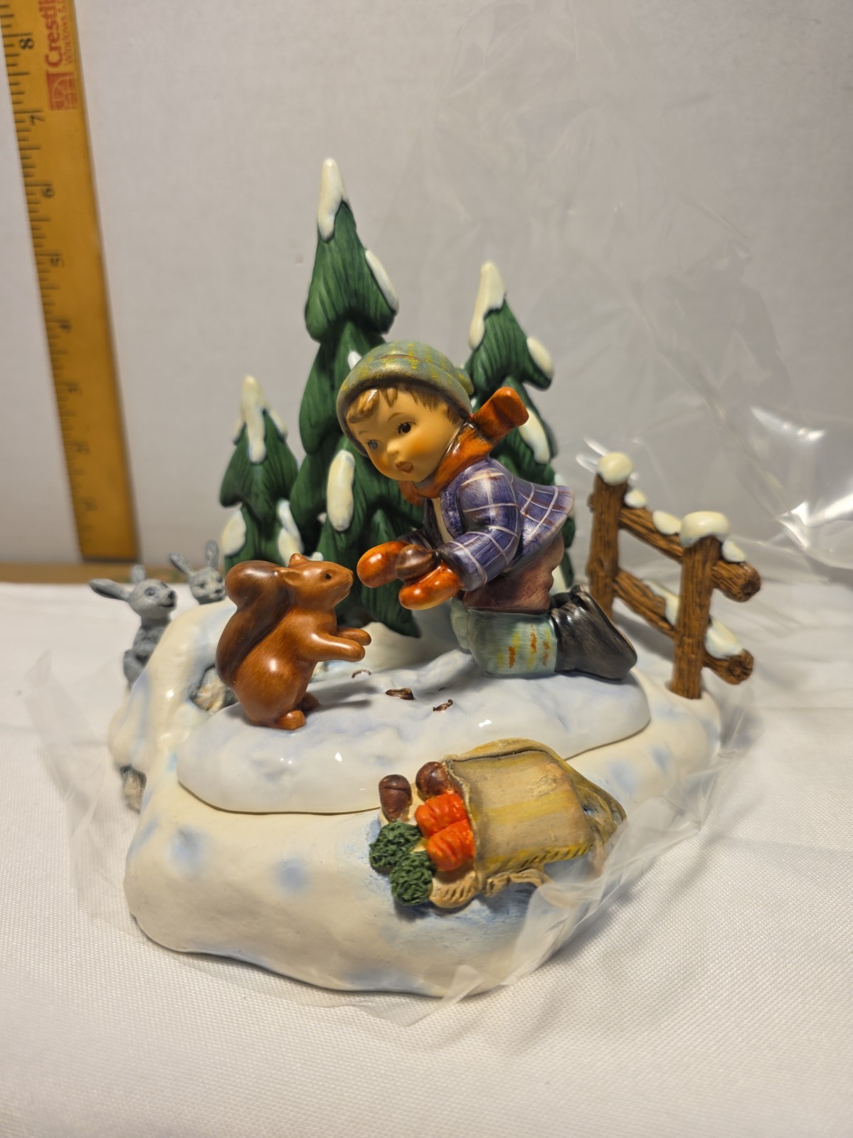 Goebel Hummel 2053 PLAYFUL PALS Limited Edition w/Hummelscapes Autumn Frolic \'97