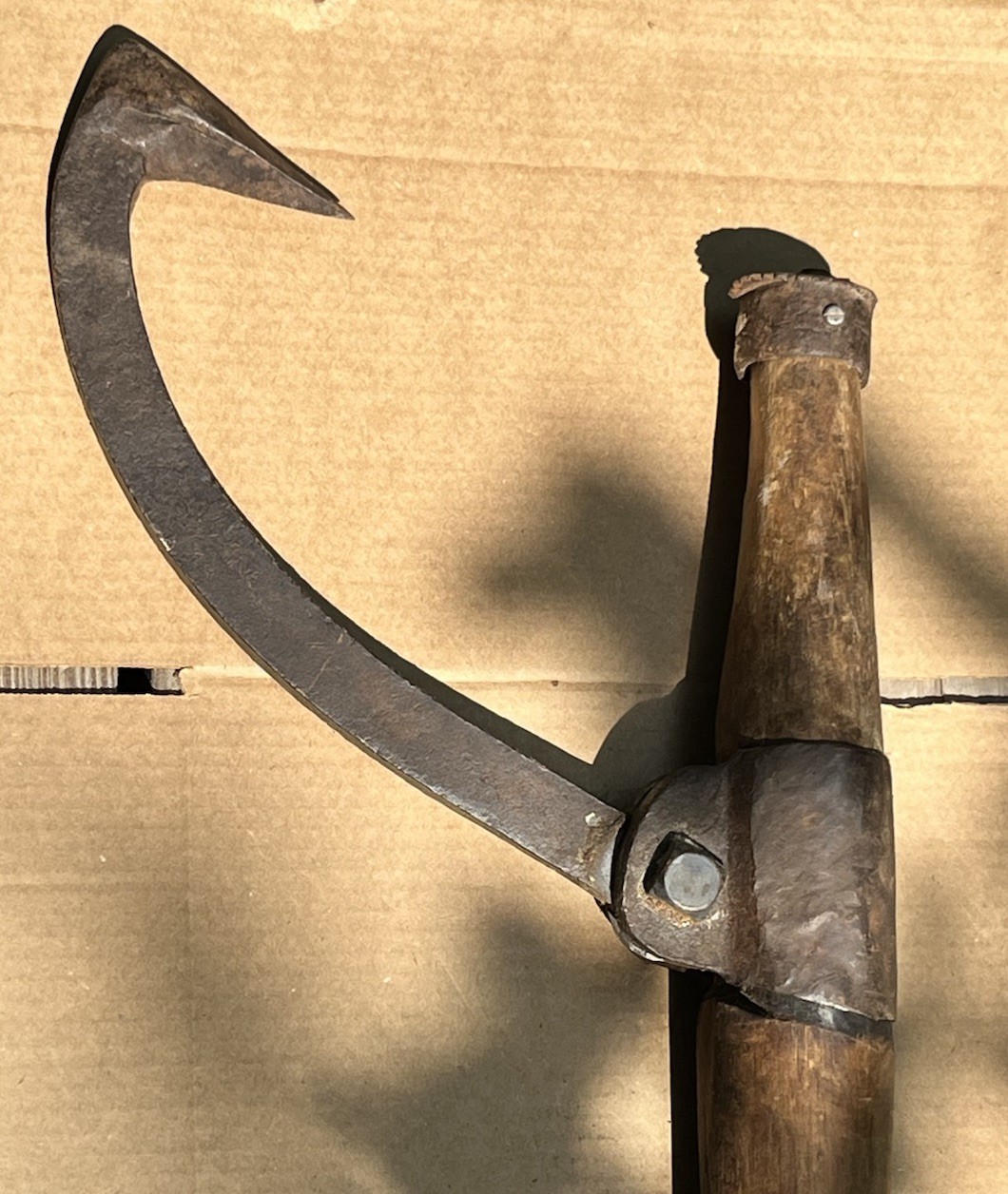 antique cant hook log roller with handle primitive