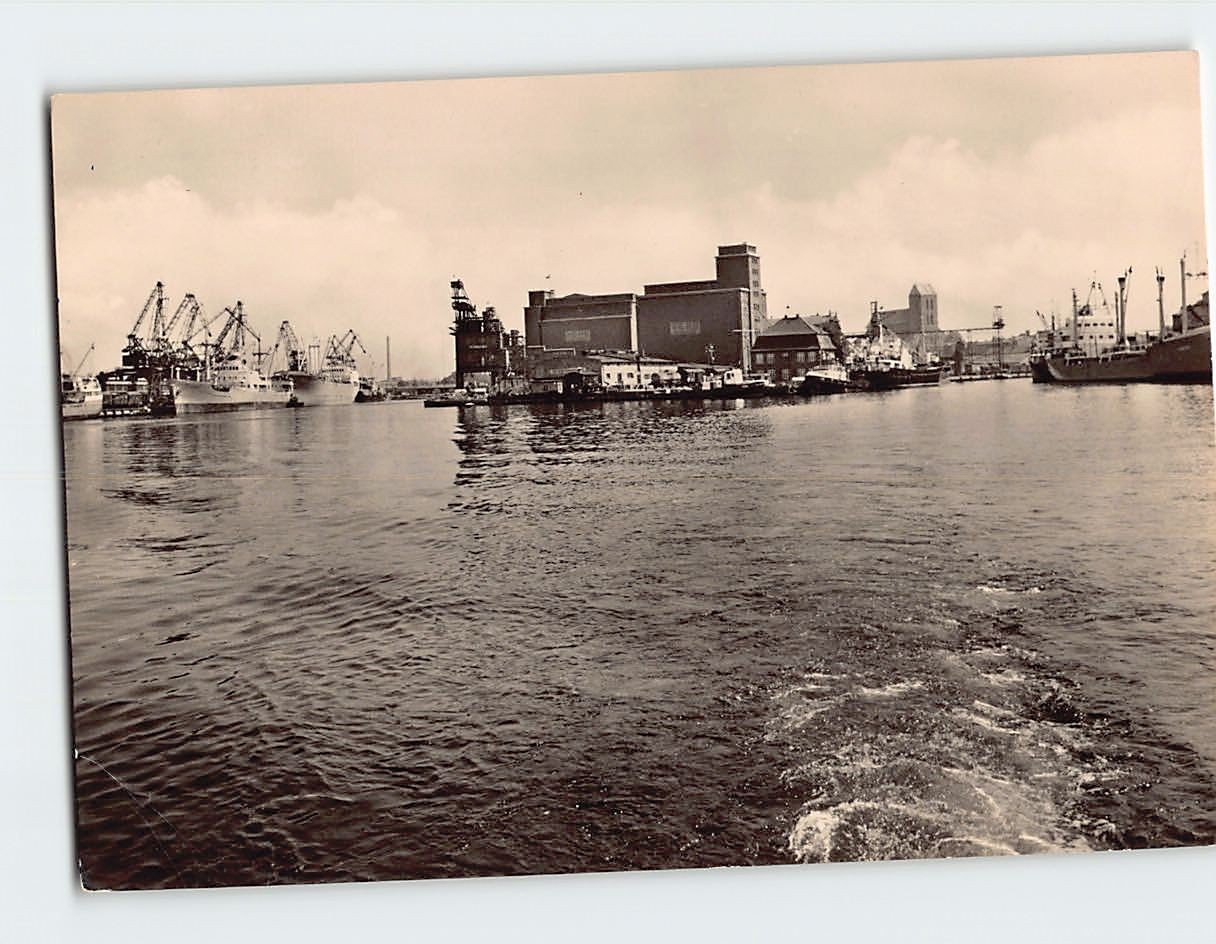 Postcard Scenic View Wismar Hafen in Germany