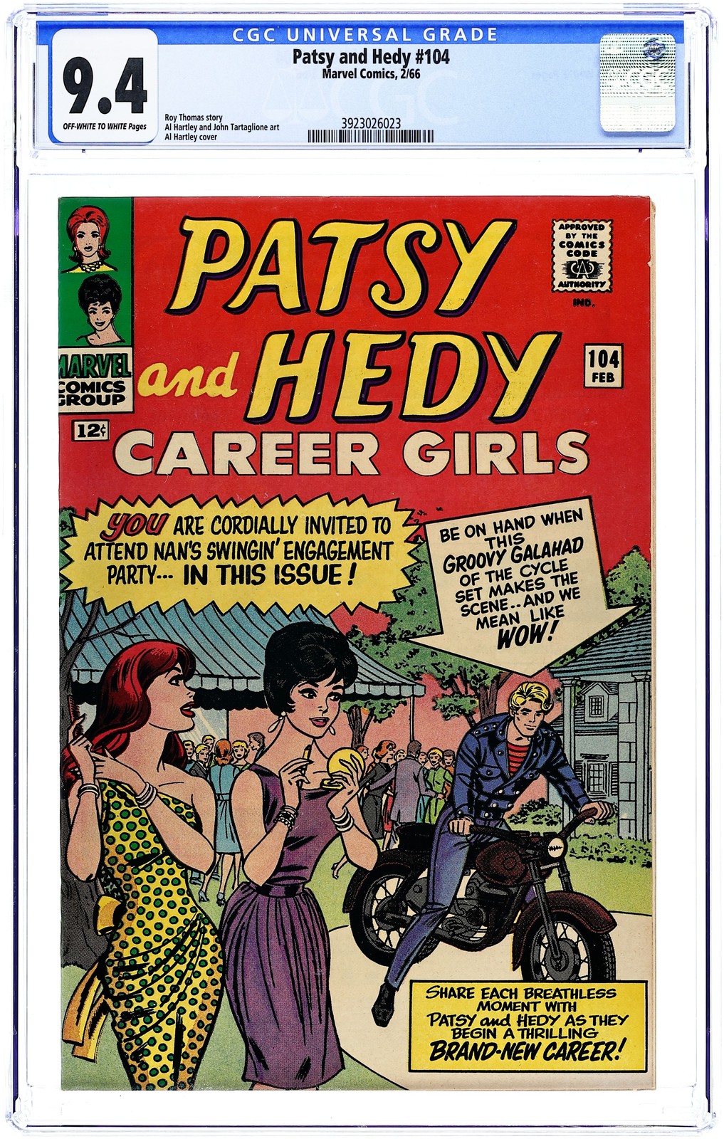 Patsy and Hedy #104 CGC 9.4 1966 3923026023