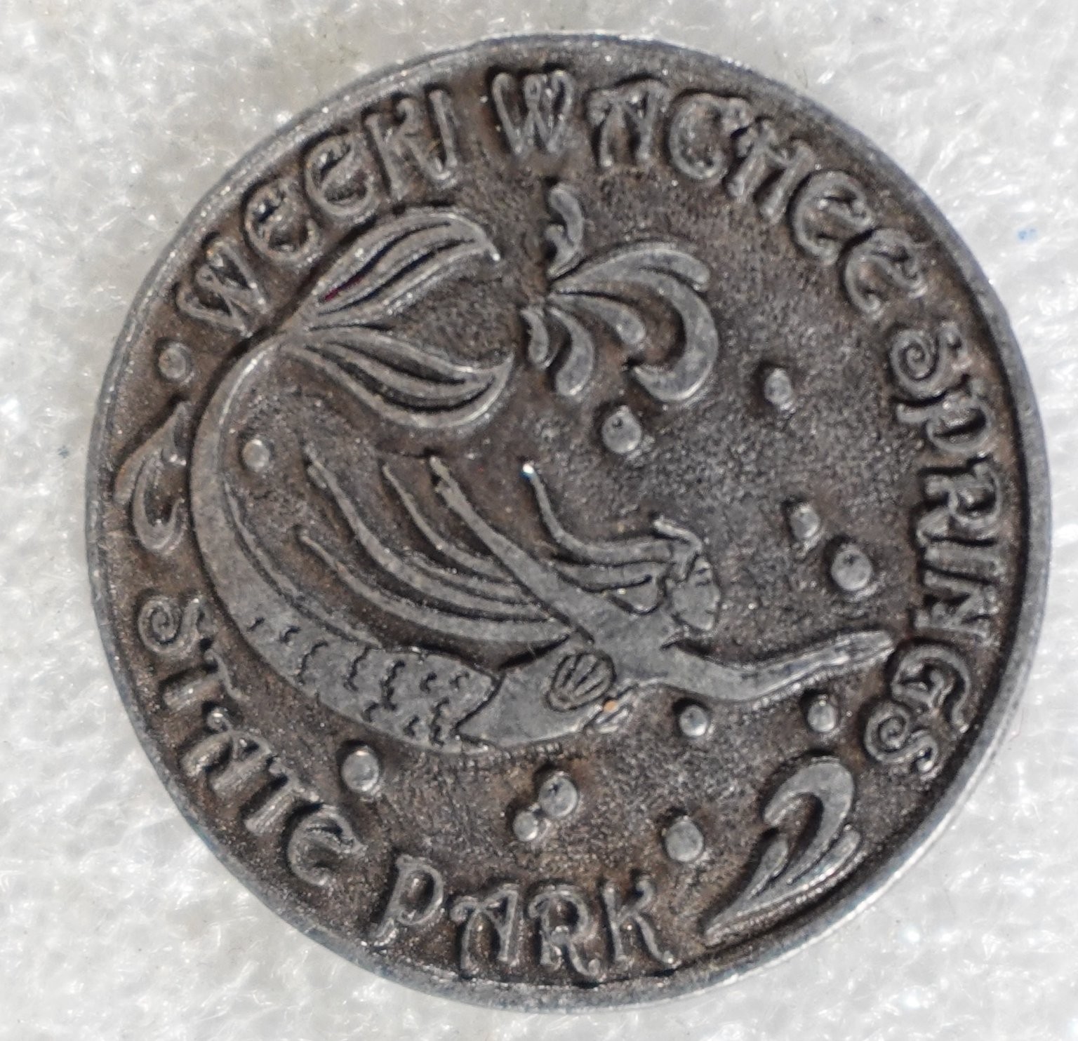 Weeki Wachee Springs Pinback Button Mermaid State Park Round approx. 0.8 inch