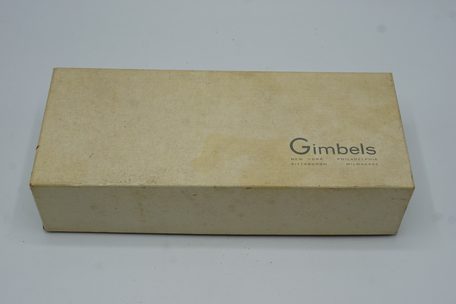 Vintage Gimbels Department Store Empty Box Advertising Collectible New York