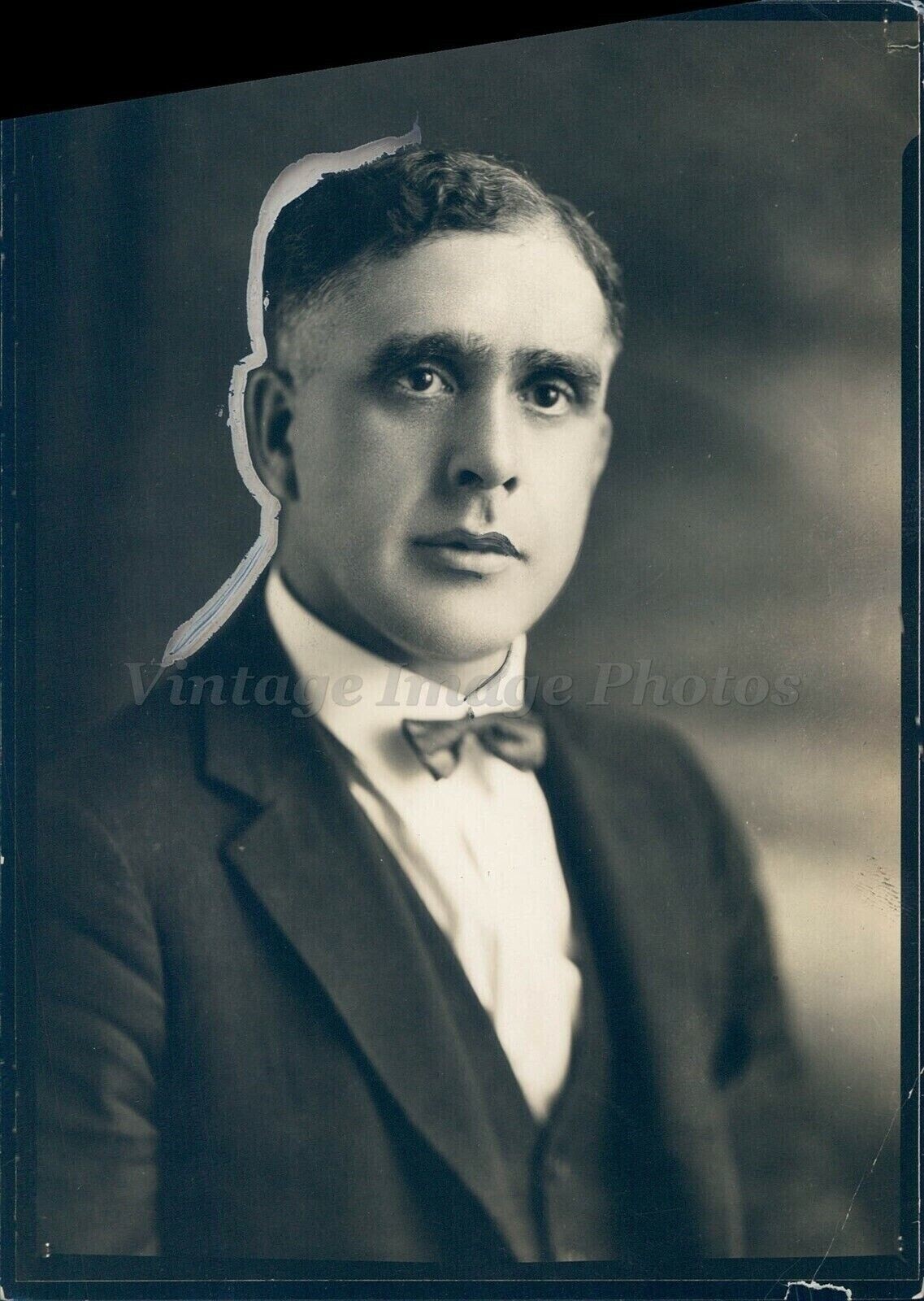 1925 Press Fred Loury Coop Coal Company Euclid Business Man Rare Antique Photo