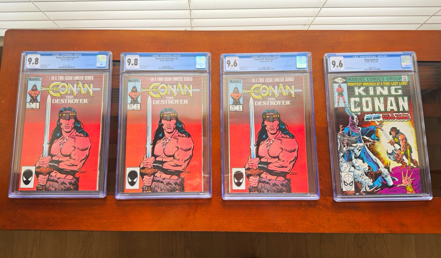 CONAN CGC LOT 4: Destroyer #1 2x 9.8, 1x 9.6 + King Conan #1 9.6