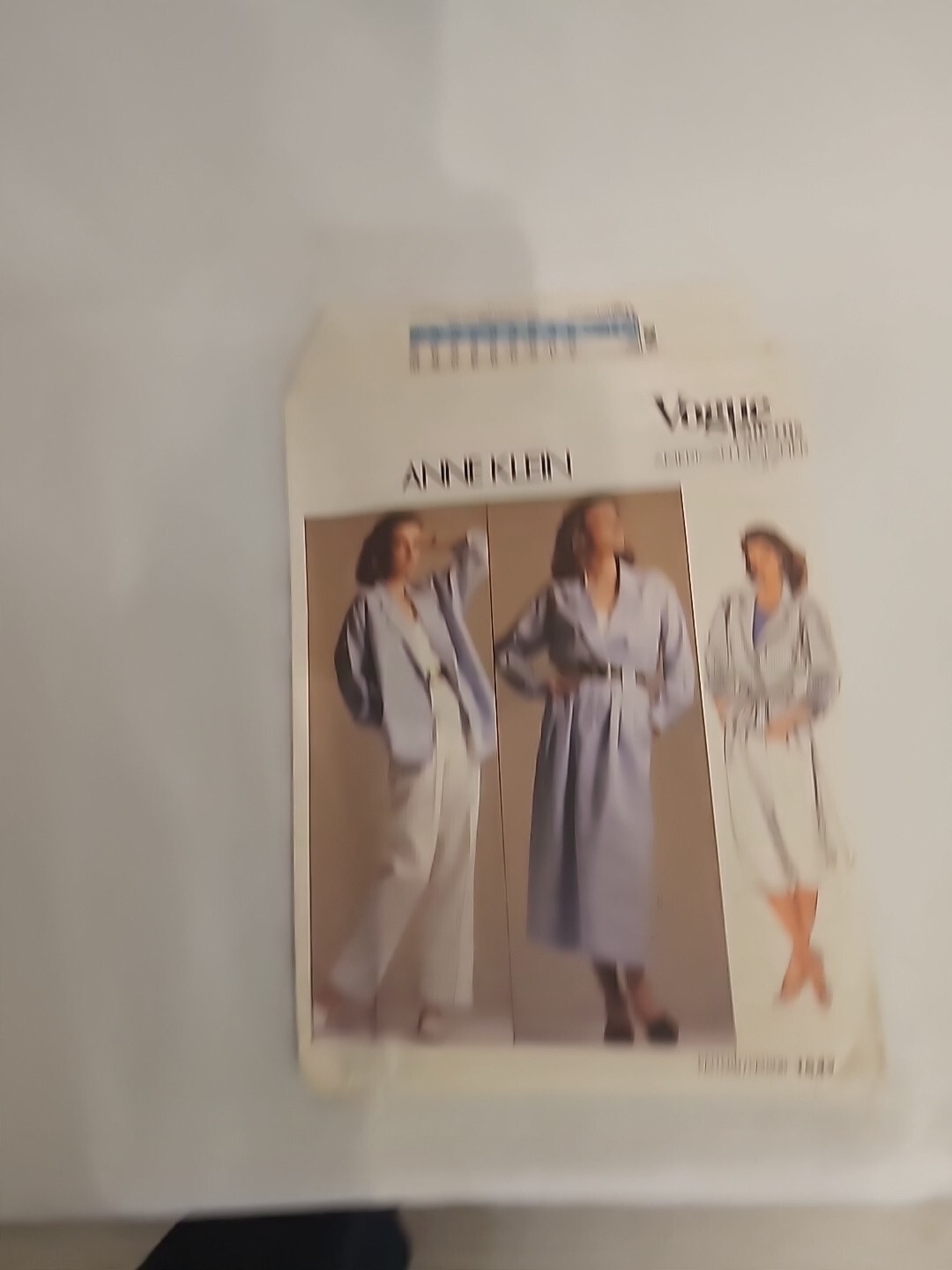 Vtg 1985 Vogue Patterns 1542 American Designer Anne Klein Uncut Misses 12 DIY Vtg 1985 Vogue Patterns 1542 American Designer Anne Klein Uncut Misses 12 DIY