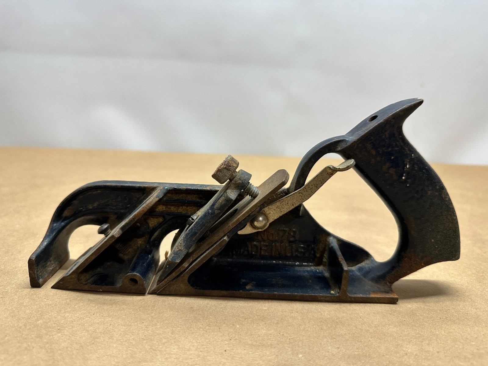 Stanley No 78 Rabbet Plane Blue Duplex Hand Plane USA Made