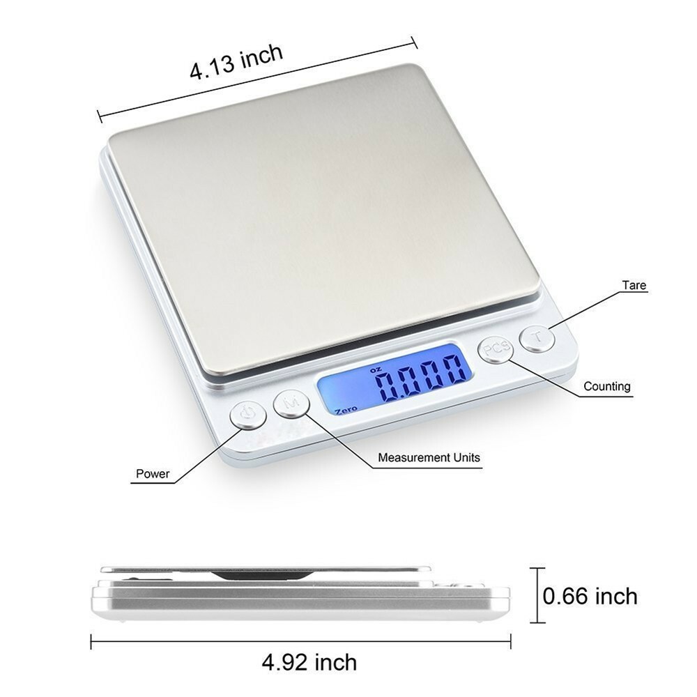 Electronic Gram Ounce Pound Kitchen Jewelry Herb Diet Scale ✅ Weigh Your Herbs