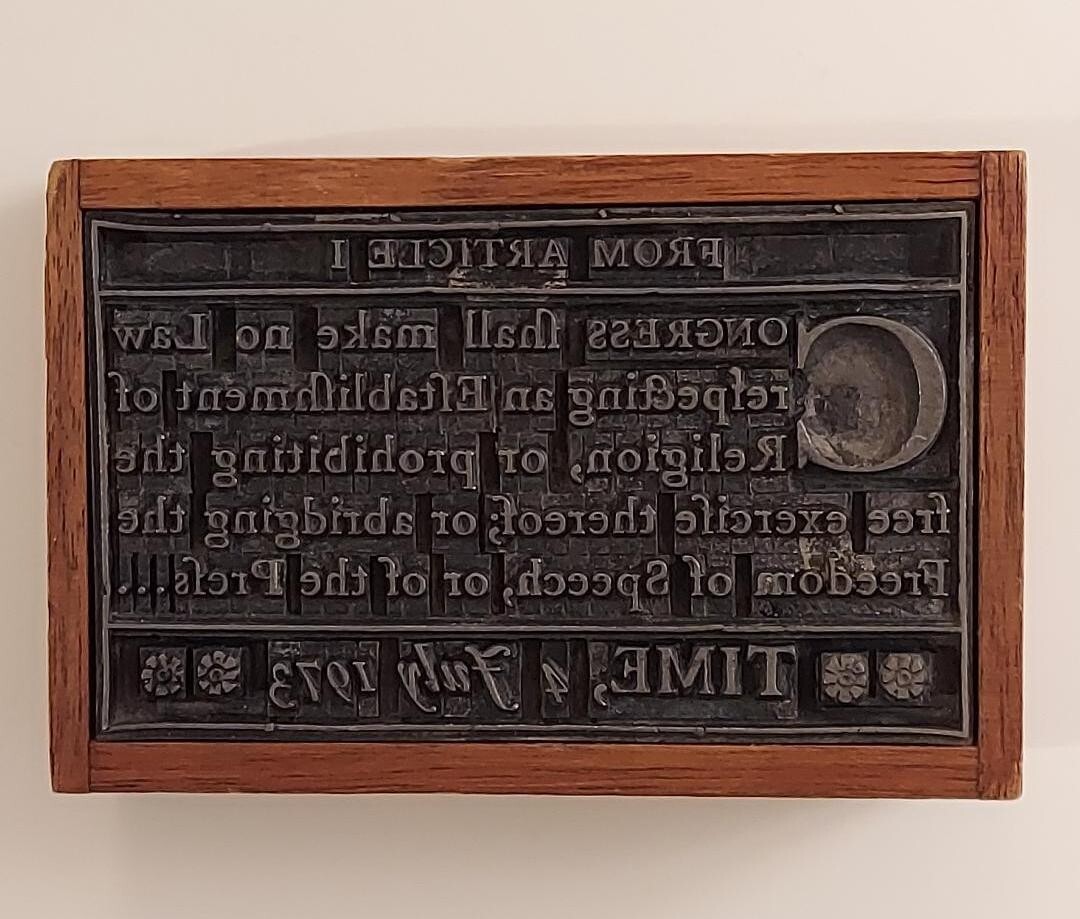 TIME Magazine Paperweight July 4, 1973 Article 1 Congress shall... Collectible