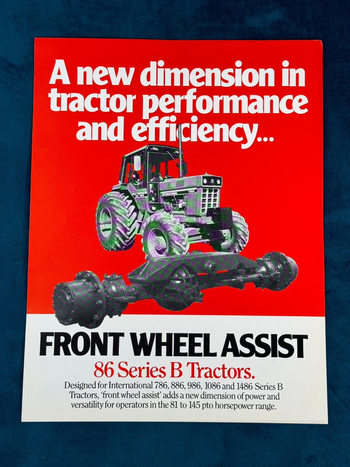 1981 International Harvester Dealer Specifications - Tractors 86 Series B Spec