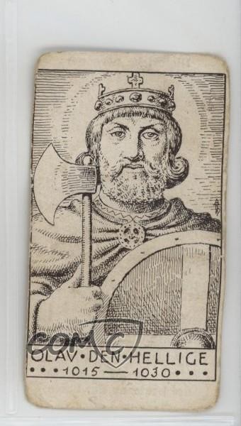 1920s-30s J L Tiedemanns Historiske Personer Tobacco Small Olav Den Hellige 0cp0
