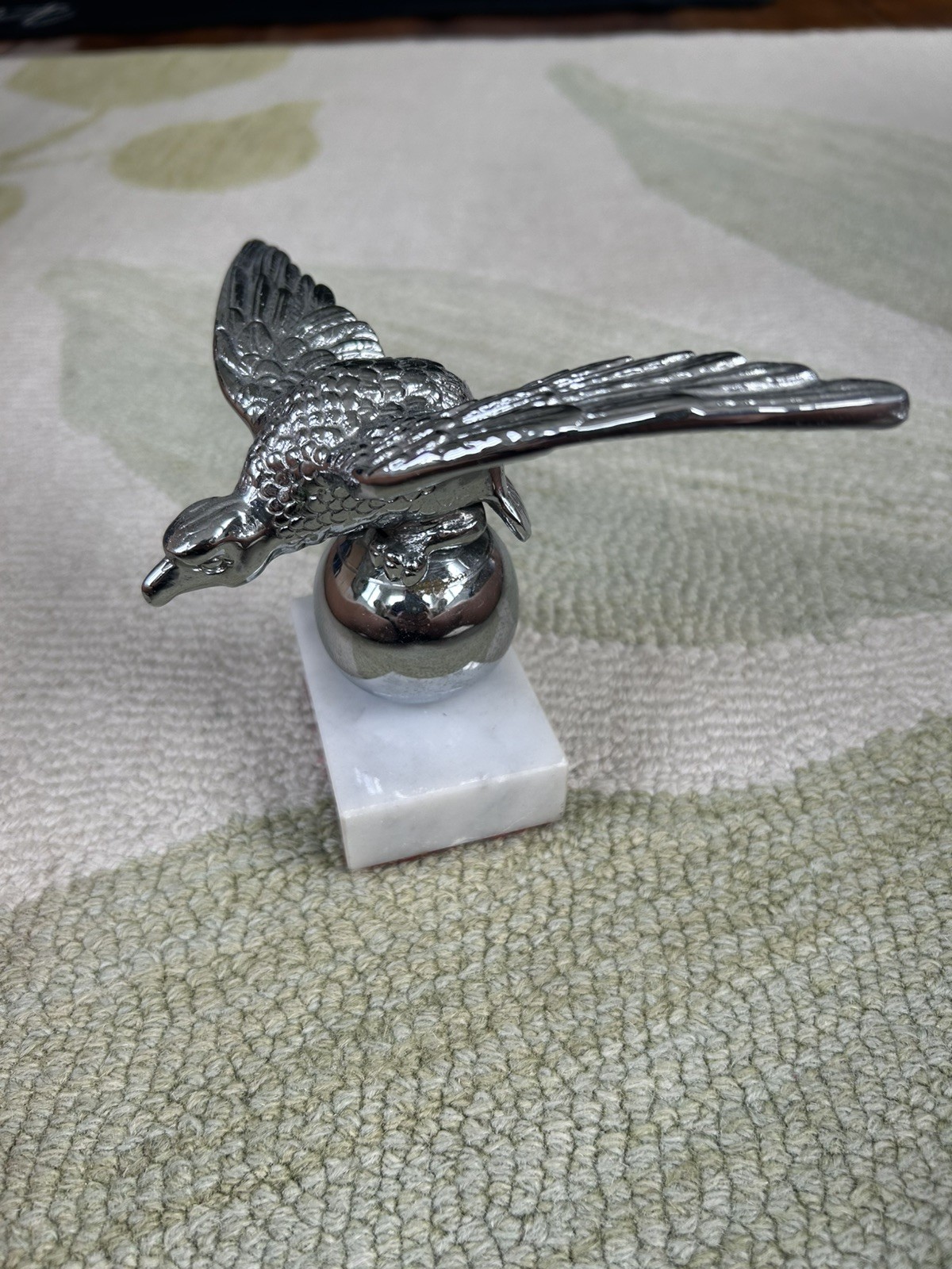 Vintage 1930s Riley Eagle Desmo Car Bonnet Mascot Hood Ornament Automobilia